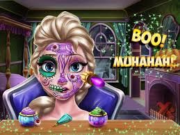 Elsa Scary Halloween Makeup